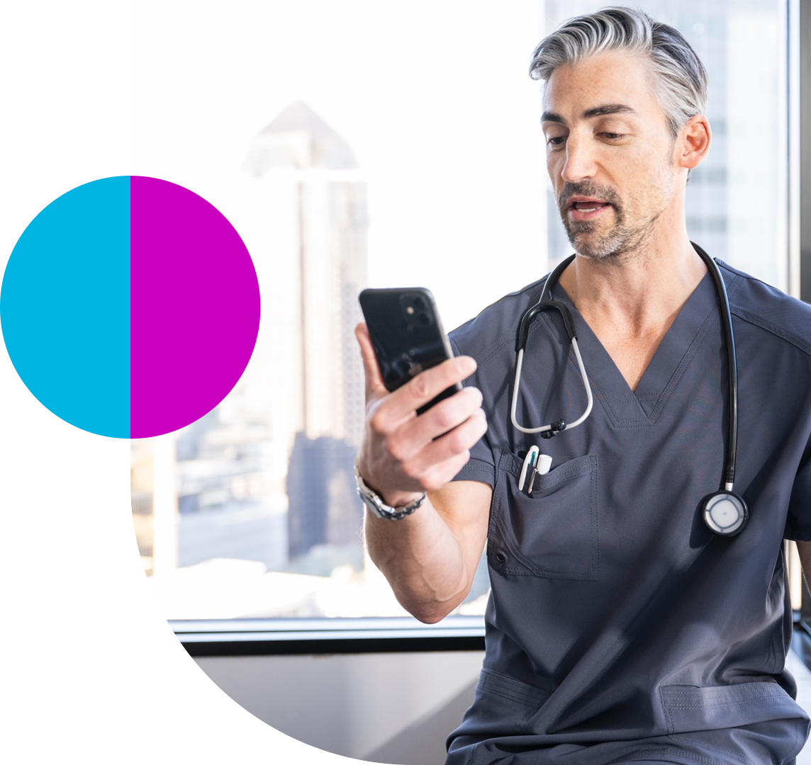 doctor in a video consultation